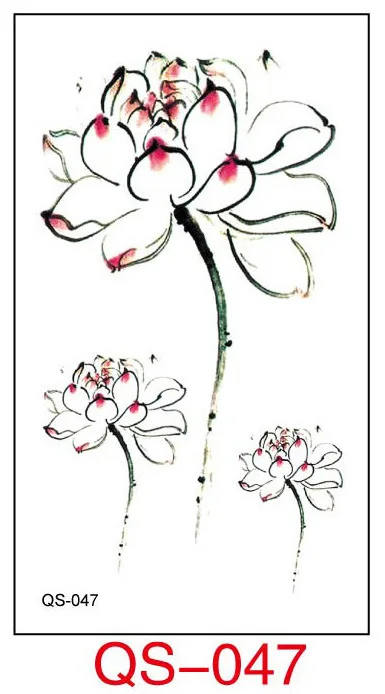 Водостойкие временные тату-наклейки олень лиса цветок искусственная татуировка