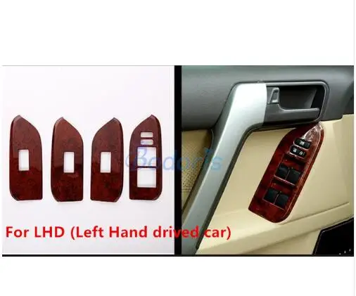windo glass trims Для Toyota Land Cruiser 150 Prado LC150 FJ150 2010- внутренняя деревянная дверная рама Цвет крышка отделка хром автомобиль Средства для укладки волос - Цвет: windo glass trims