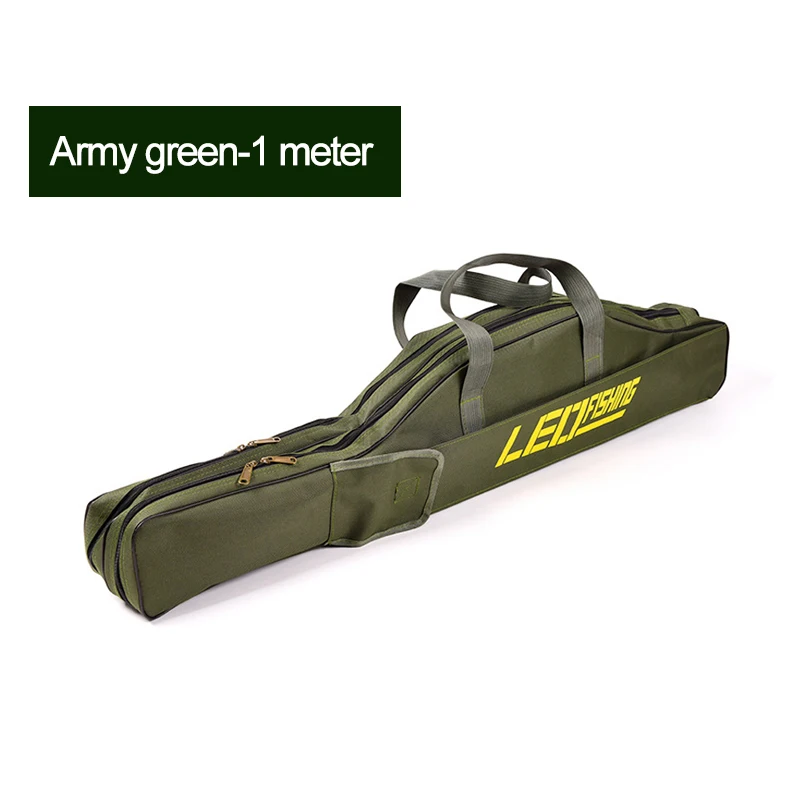 1meter green 100/150 см сумки для рыбалки Складная удочка сумки для катушек для рыболовных снастей сумки путешествия Сумка Чехол Pesca - Цвет: 1meter green