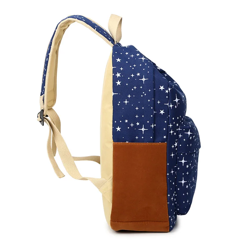 2017 Женский рюкзак для девочек подростков школьные сумки из парусины милый с