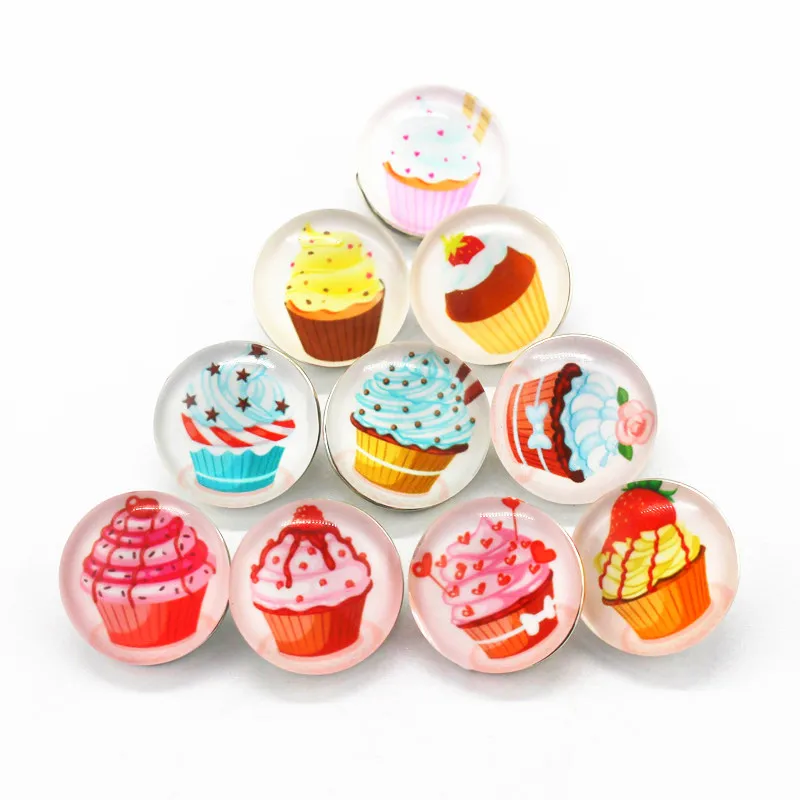 10 шт./лот юбка на высоком каблуке обувные стеклянные пуговицы для губ 18 мм