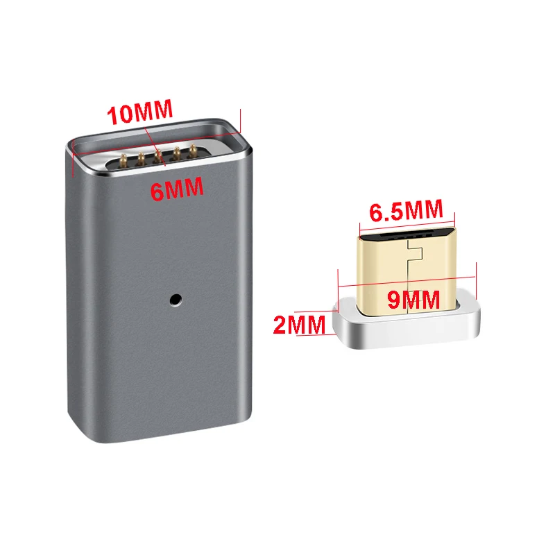 Новый 2th Gen Магнитный адаптер металлическая вилка Micro USB зарядный кабель конвертер
