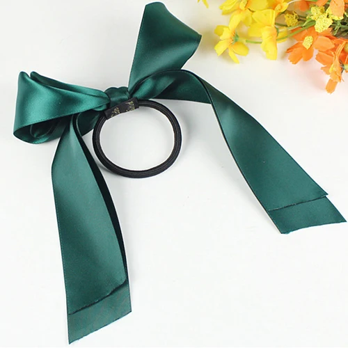 Dark Green LOEEL Модные женские аксессуары для волос Новая Резиновая повязка на голову лента твердая лента резинка для хвоста держатель эластичные резинки для волос Новинка - Цвет: Dark Green