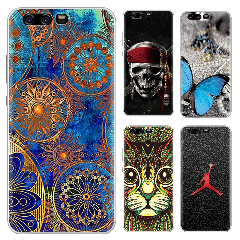 TPU Soft Cases for Huawei P10 P 10 Silicone Case Back Cover Plus P10Plus Phone Shell Cartoon Fundas |