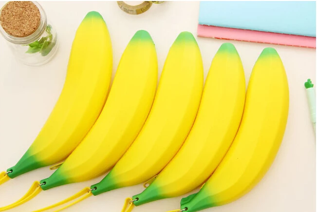 Креативный милый силиконовый нулевой кошелек банан студенческий Кошелек для