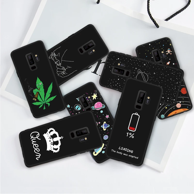 Чехол для телефона Samsung Galaxy S10 S9 S8 Plus силиконовый матовый чехол из ТПУ с милым