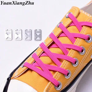 Тянущиеся шнурки для обуви, 1 пара, эластичные разноцветные кроссовки с шнурками для детей и взрослых, быстросохнущие шнурки, плоские кружевные шнурки