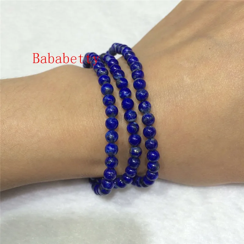 Natural Blue Stone Hand Knit Bracelet 3rings-4-5MM Pretty | Украшения и аксессуары
