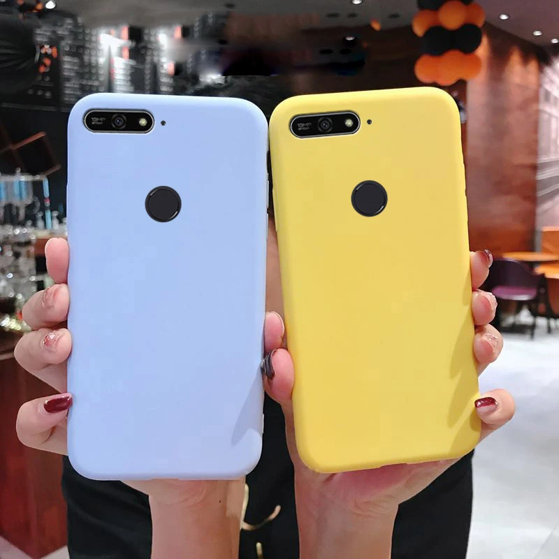 Мягкий силиконовый чехол для Huawei Nova 4 3 3i 2i милый матовый цветной из ТПУ | Мобильные