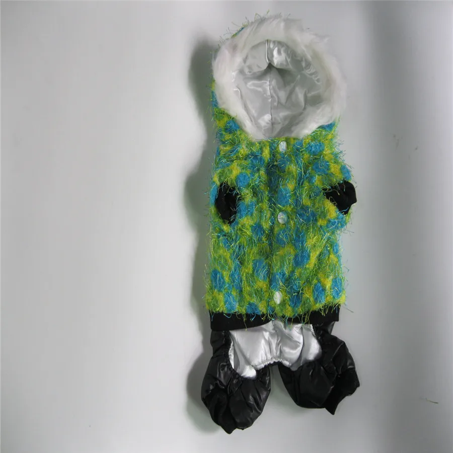 Модное пальто для собак зимнее платье домашних животных комбинезон девочек и