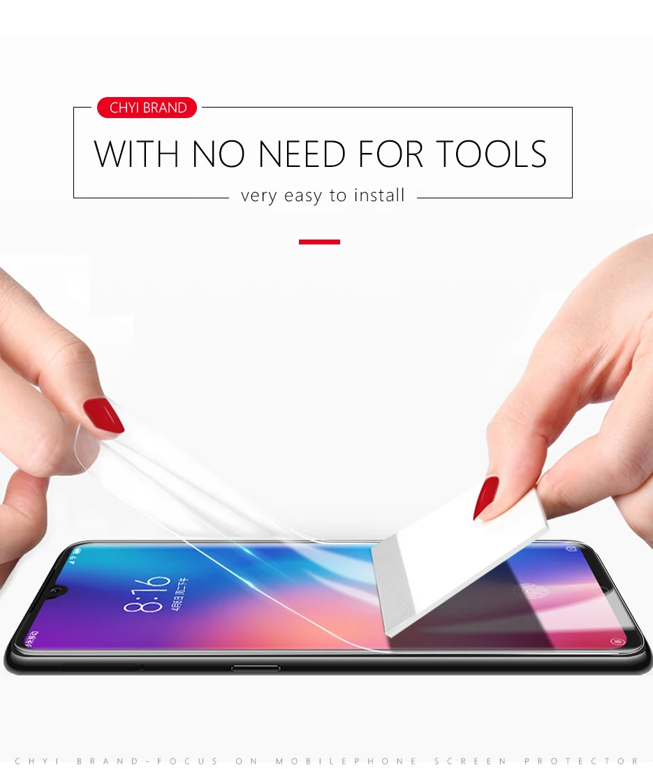 CHYI 3D изогнутая пленка для Xiaomi mi 9 Защитная пленка для экрана mi 9 SE Explorer полное покрытие mi 9 Lite CC9 Гидрогелевая пленка не закаленное стекло