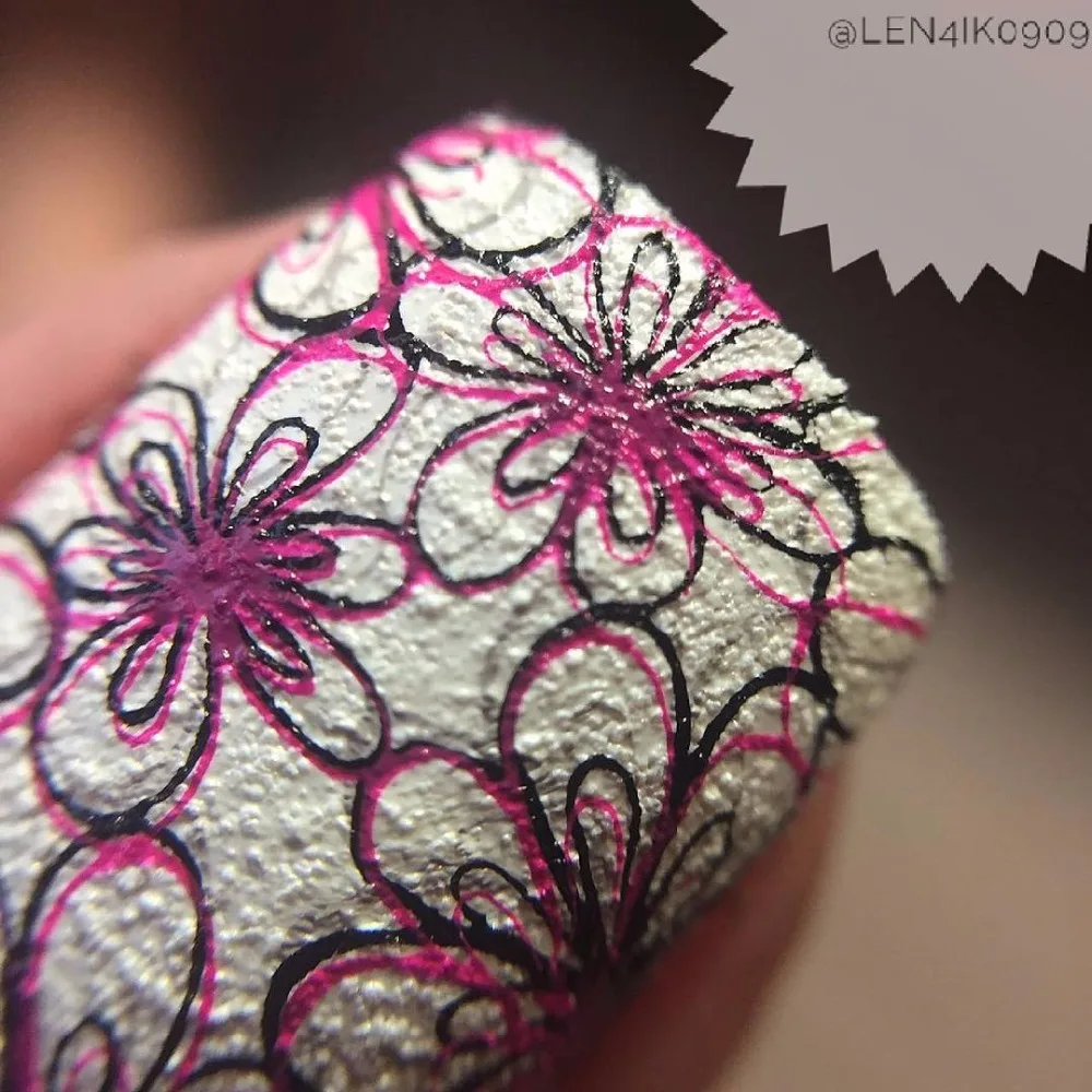 KADS Новая Мода Довольно Сиреневый-Красный Цвет Ногтей Штамп Блеск лак для