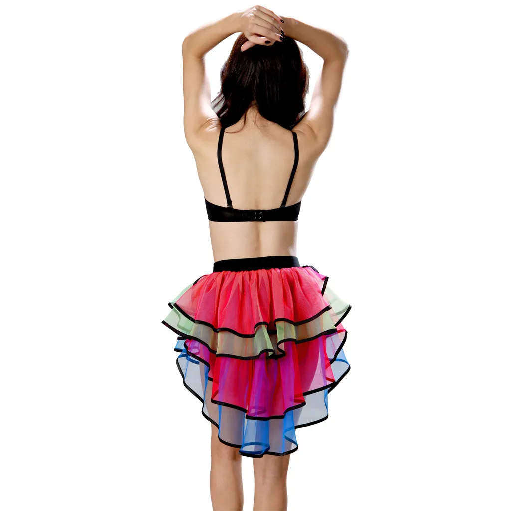 Женская юбка большого размера 2019 пачка для девочек разноцветный сексуальный