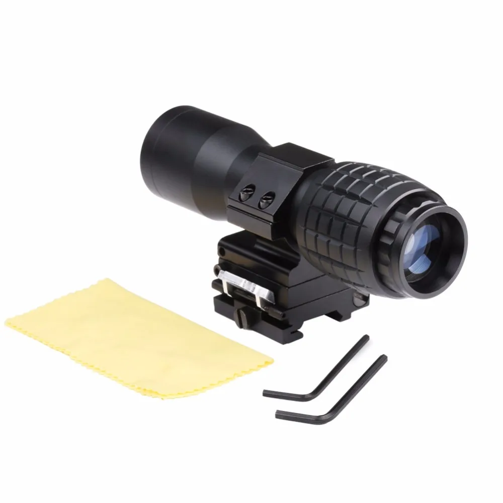 4X Лупа FTS флип в сторону для Eotech Aimpoint или аналогичный прицел Прицелы Открытый