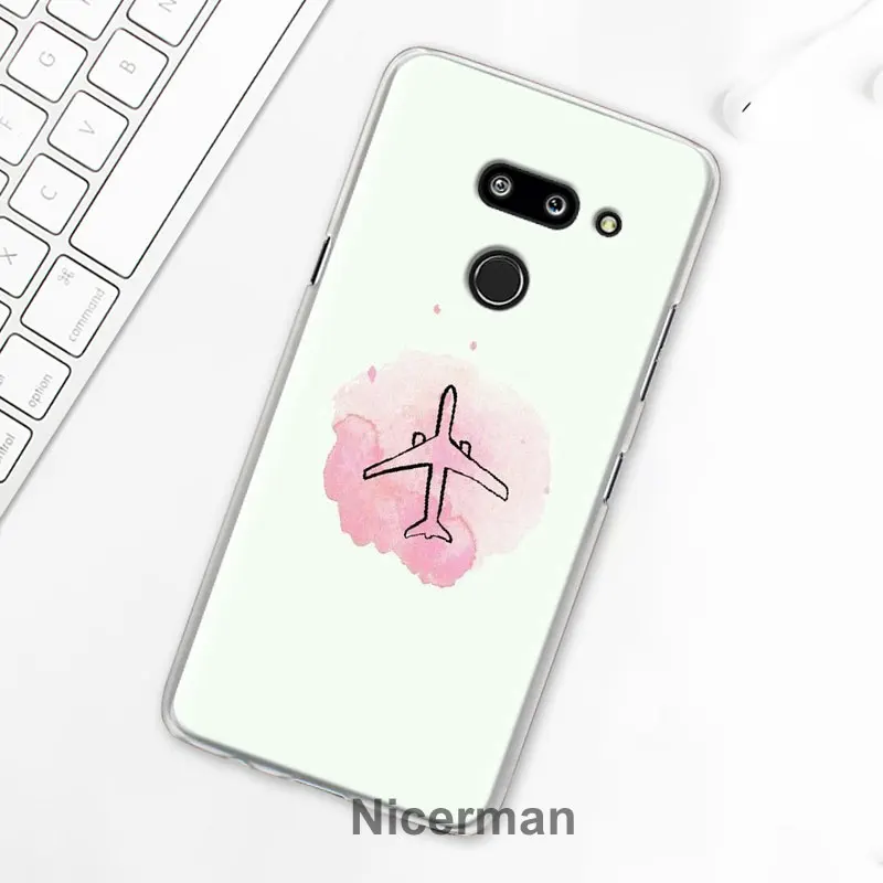 Чехол для телефона LG G6 G7 Plus G8 ThinQ V40 V50 ThinQ жесткий чехол из поликарбоната карта мира план путешествий Чехол Coque Capa