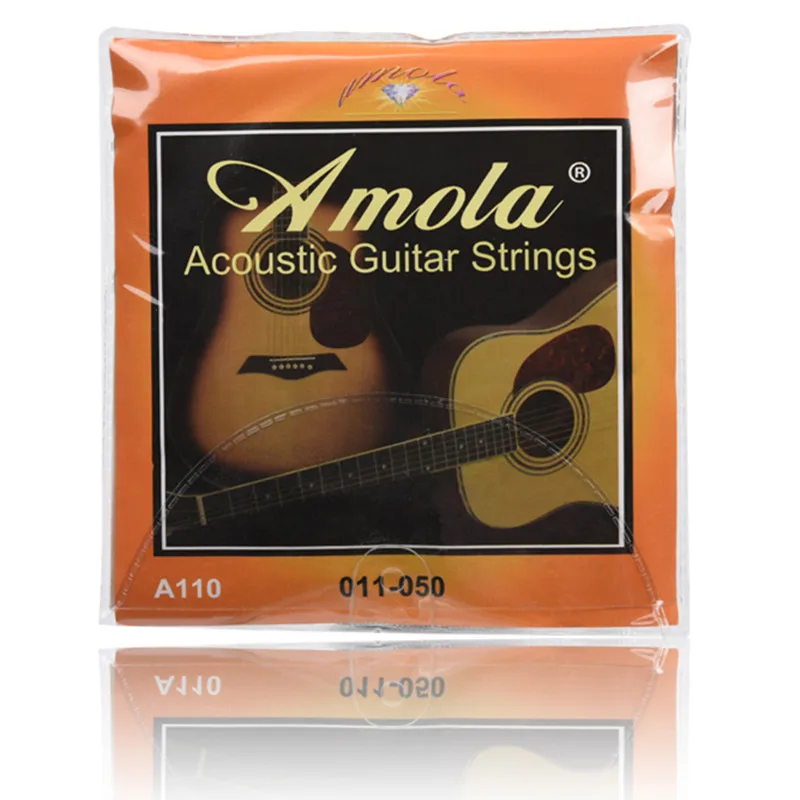 Акустические гитарные струны Amola Wound 011 050 012 053 010 047 комплектующие для бас гитары