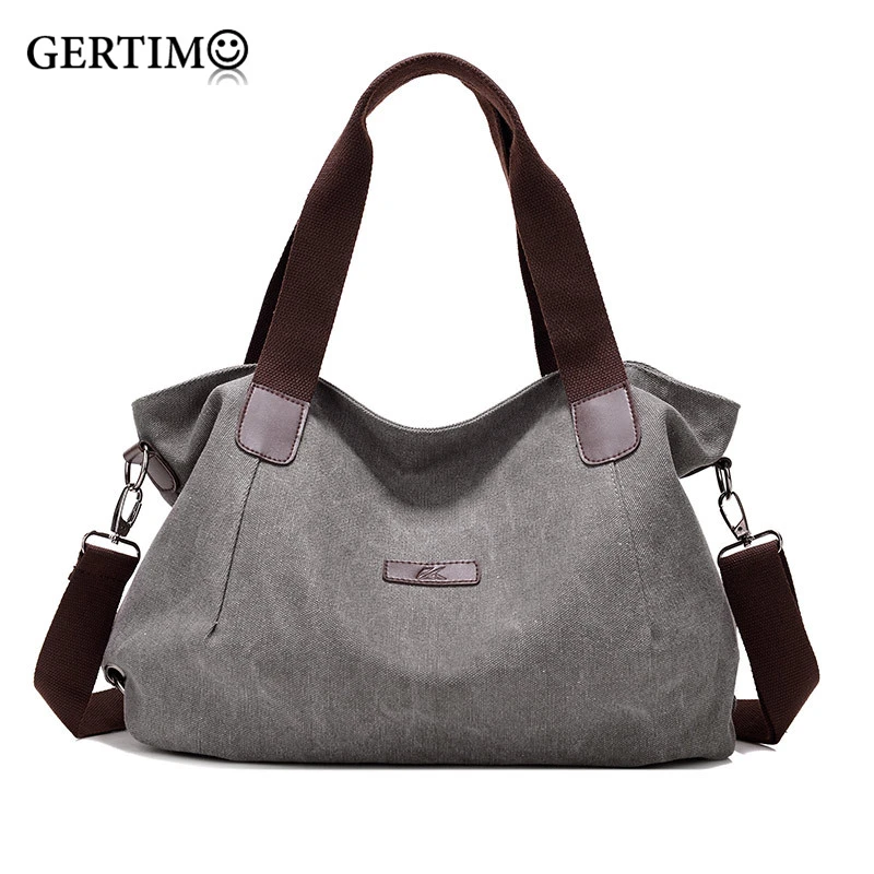 

Fashion 2019 Korean Style Summer Bag Over the Shoulder Women Canvas Large Capacity Shoulder Bag Handbags Off White for Girls