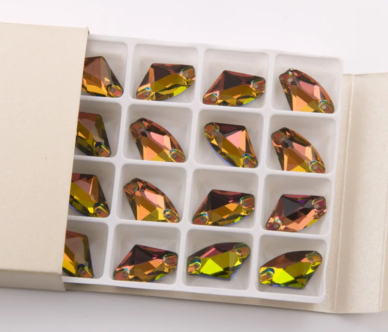 YANRUO Crystal Vitrail средние галактические Стразы 3256 хрустальные камни для шитья