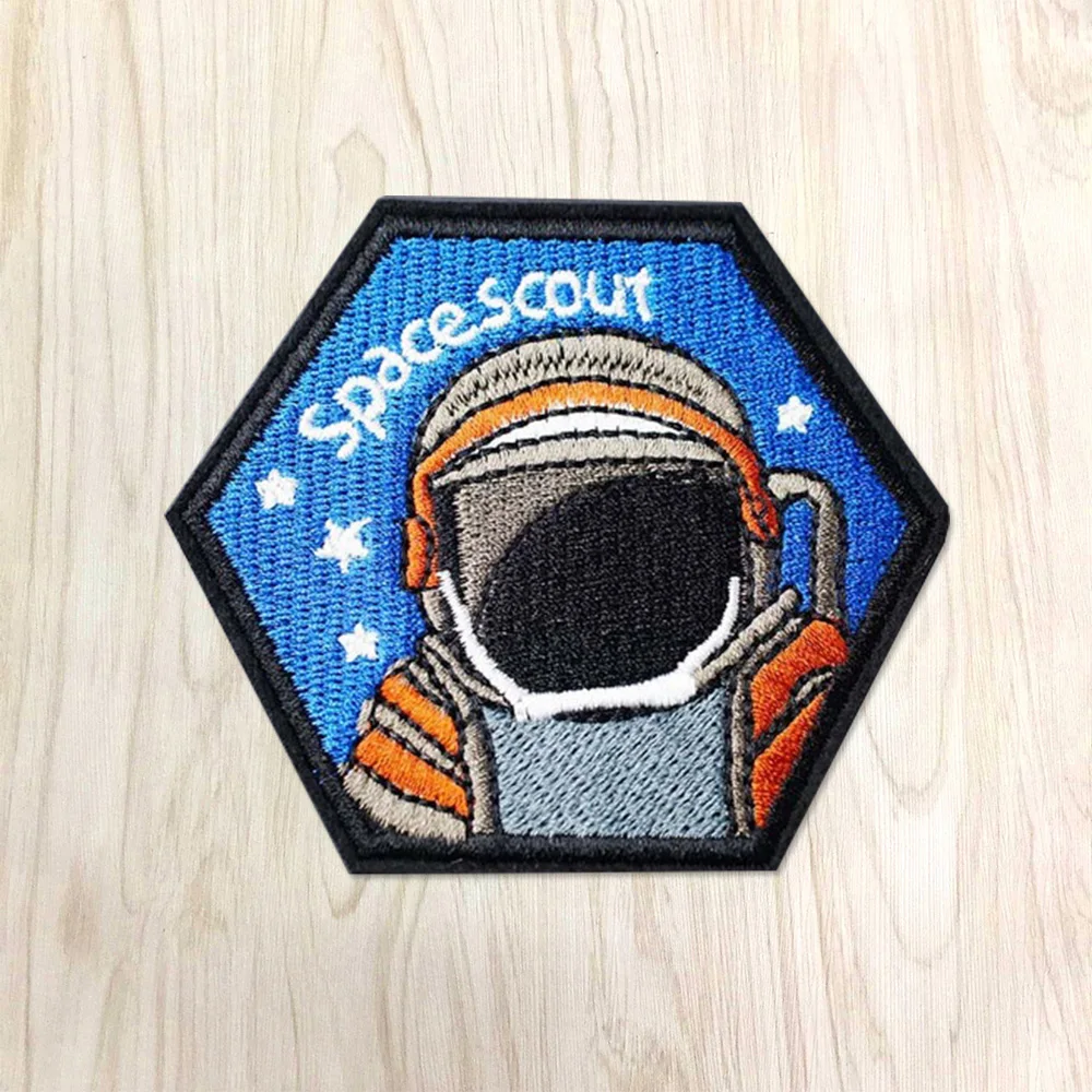 SPACESCOUT значок Сделай Сам утюжок на вышитые нашивки аппликация швейная этикетка