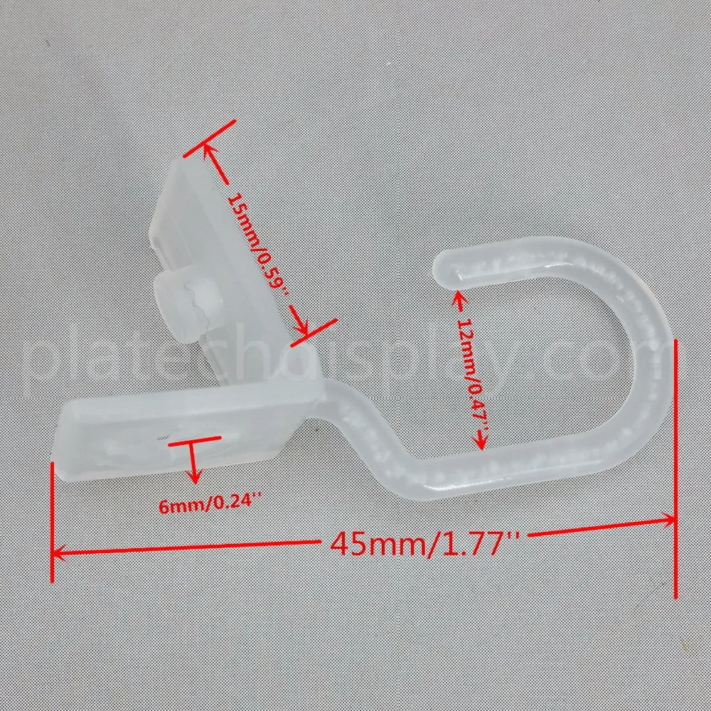 Пластиковые подвесные крючки с пряжкой специально для прозрачной защитной