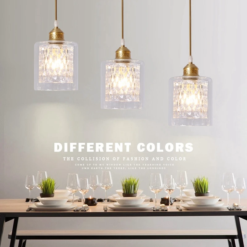 Современные золотые подвесные потолочные светильники LukLoy в стиле лофт для кухни