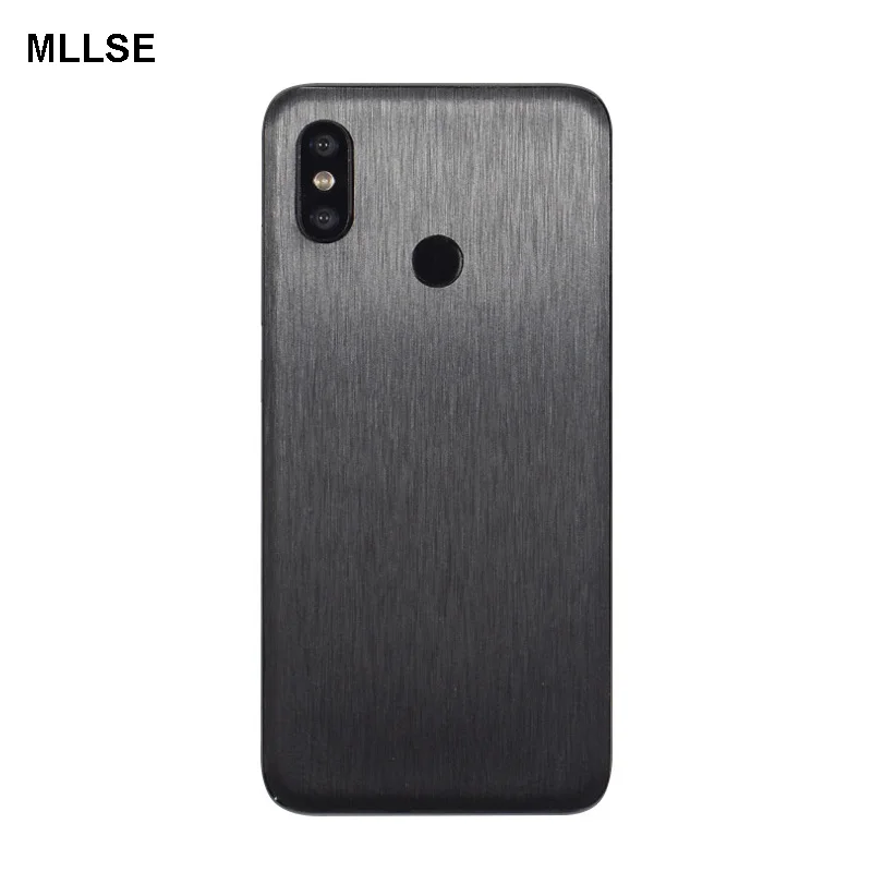 High Simulation Metal Brushed Phone Sticker Back Paste Protective Film Case For Xiaomi Mi9 Play Mi8 Lite Mi8SE MIX2S MIX3 | Мобильные