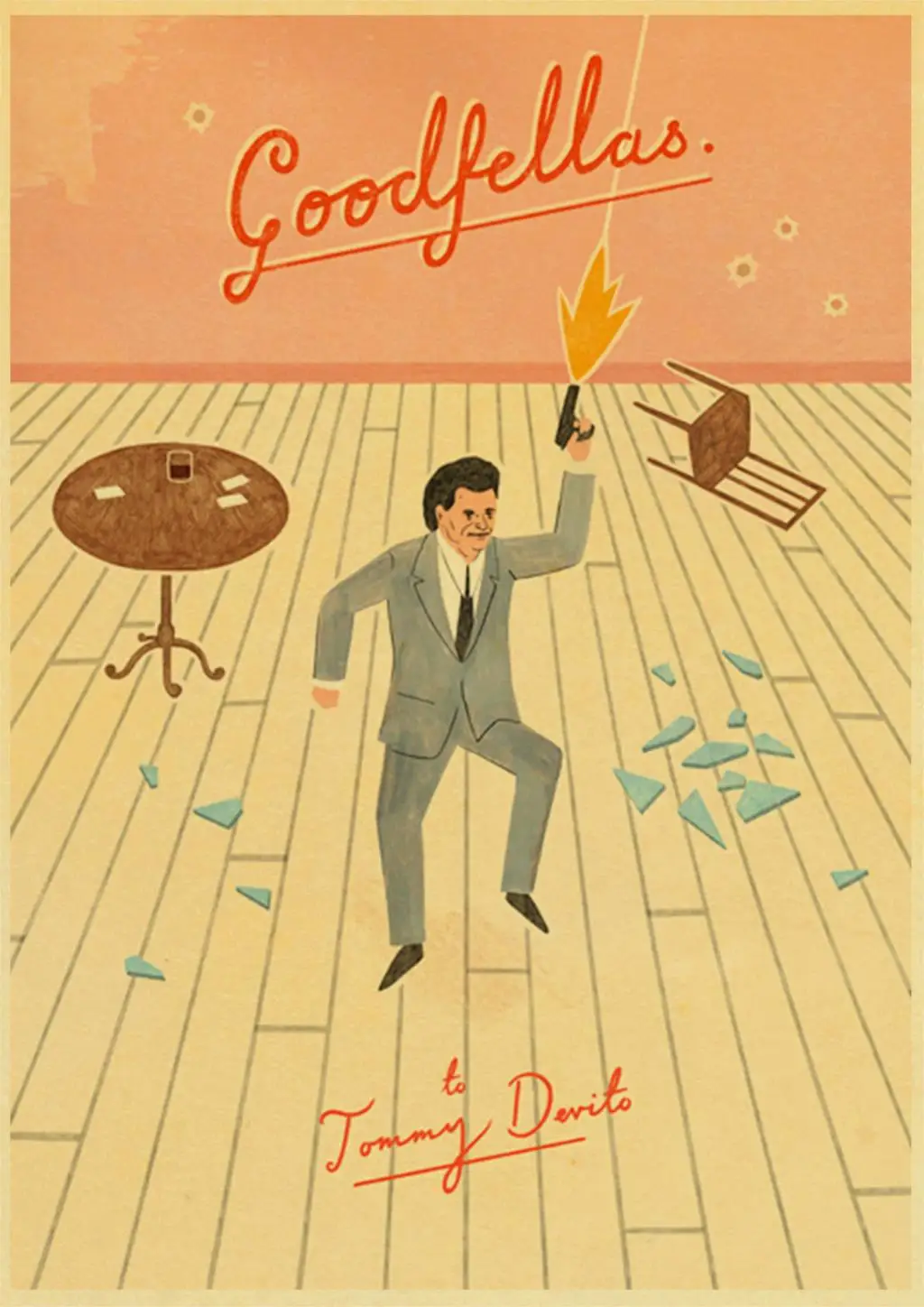 E107 Постер из фильма Goodfellas ретро постер печатает Высокое качество наклейки на стену для гостиной украшения дома - Цвет: E107