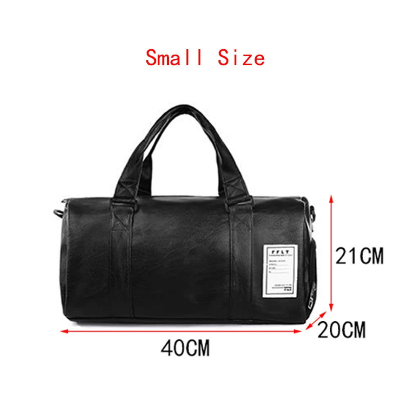 Small Travel bag ПУ Женская дорожная сумка мужская водонепроницаемая ручная багажная сумка мужская деловая дорожная сумка многофункциональная сумка для хранения багажа - Цвет: Small Travel bag