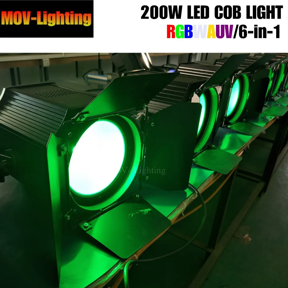 6 шт. 200 Вт LED Par Can/теплый белый 2 в 1 COB светодиодный Par/LED dmx сцсветильник dj|Эффект