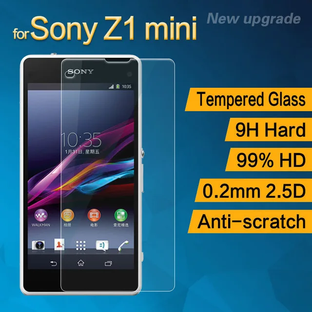 Защитное стекло для Sony Xperia Z1 Compact Mini D5503 M51w 0 26 мм|tempered glass screen protector|glass protectorscreen protector