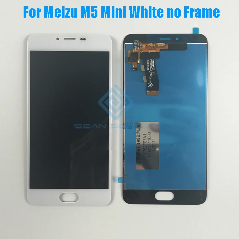 Для MEIZU M5 Мини ЖК-дисплей с сенсорным экраном дигитайзер сборка Замена рамкой 5 2