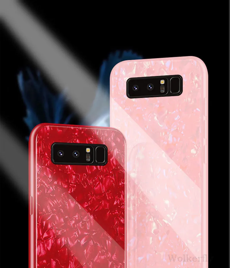 Закаленное Стекло чехол для samsung Galaxy S10 S9 S8 плюс мягкий чехол для телефона рамки Bling задняя крышка для samsung Note 9 8 ракушка