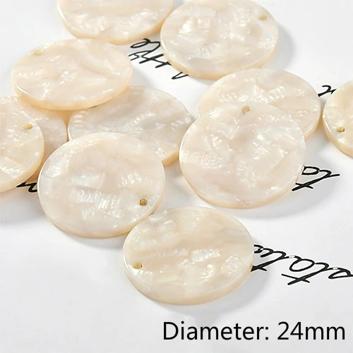 7-24mm Уксусная кислота круглый одиночный кран diy серьги кулон небольшой кулон Материал аксессуары - Цвет: 7-24mm