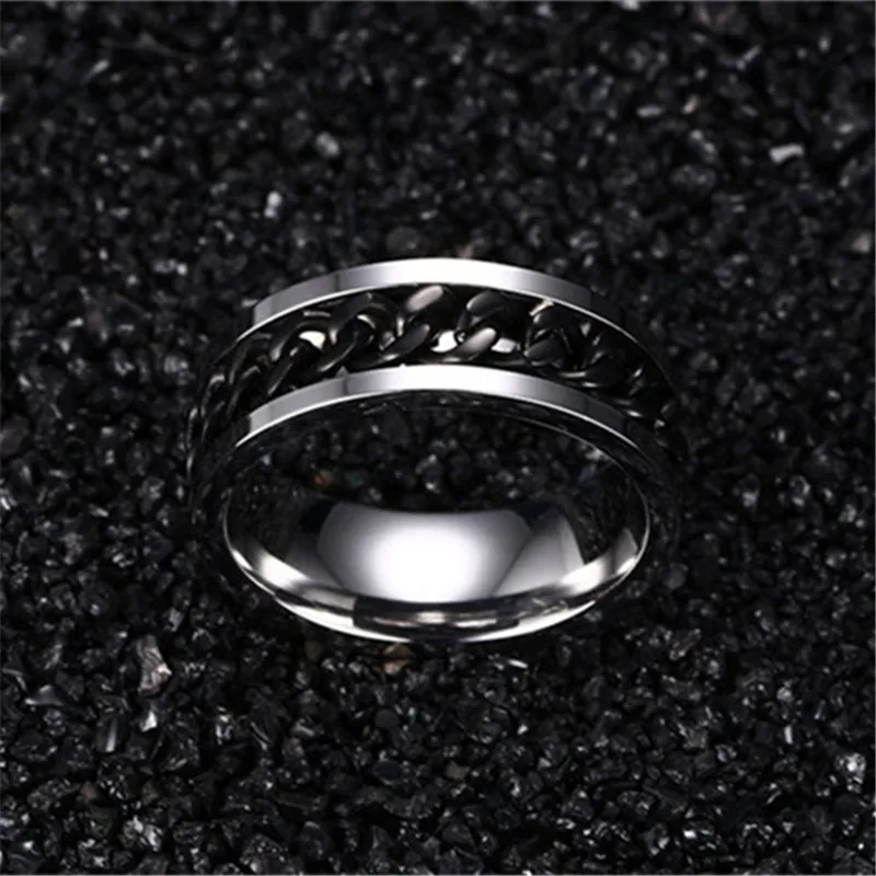 CC модные ювелирные кольца Женское кольцо из титановой стали с подвесками мужская