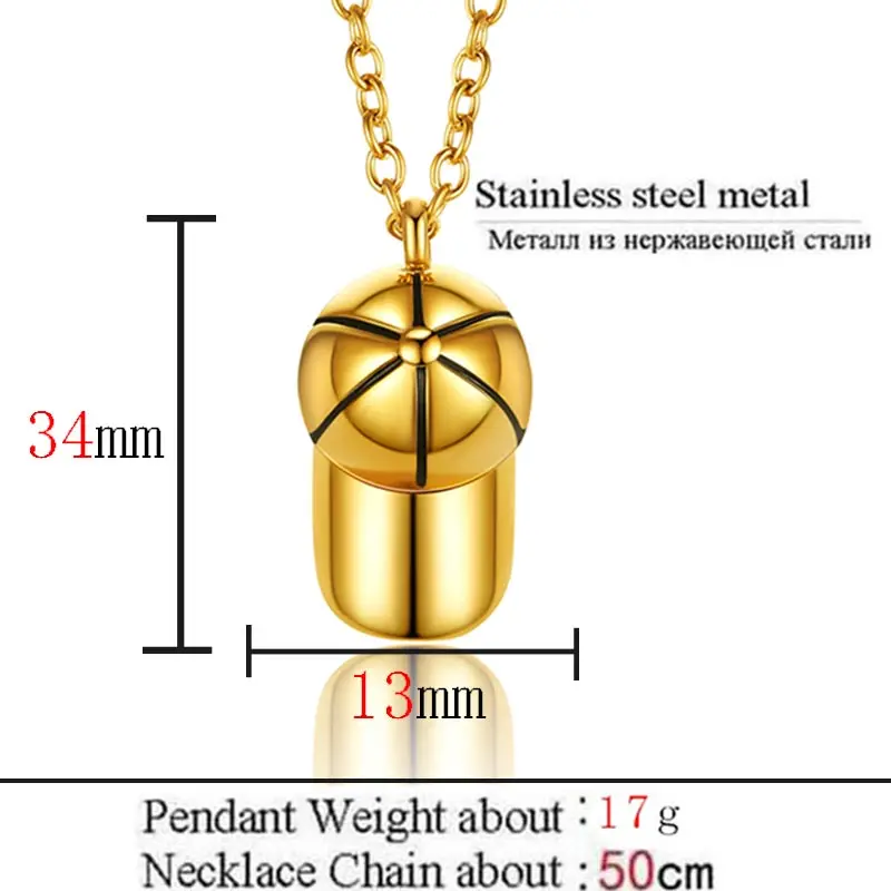 ZFVB повседневная спортивная бейсболка ожерелье Мужская цепочка из нержавеющей