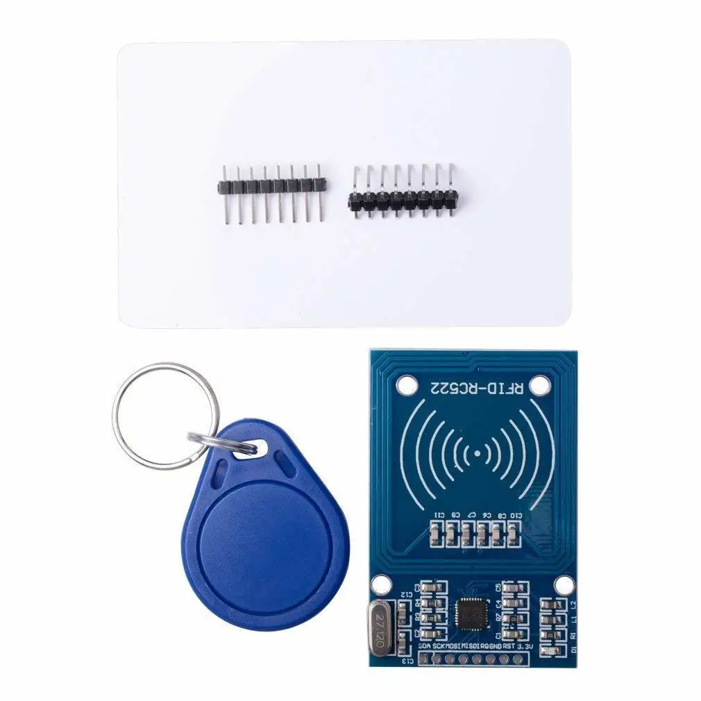 5 шт. Rc522 Rfid Rf модуль датчика платы ИС + S50 белая карта брелок для Arduino Raspberry Pi |