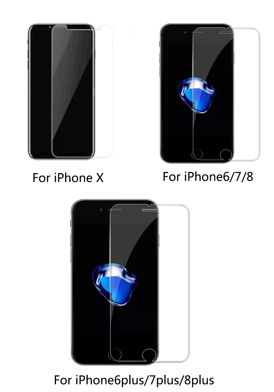 Закаленное стекло для iPhone 6 6s 7 8 5 5s se 8plus Защитная пленка экрана на i11 12 12pro 12mini X XR