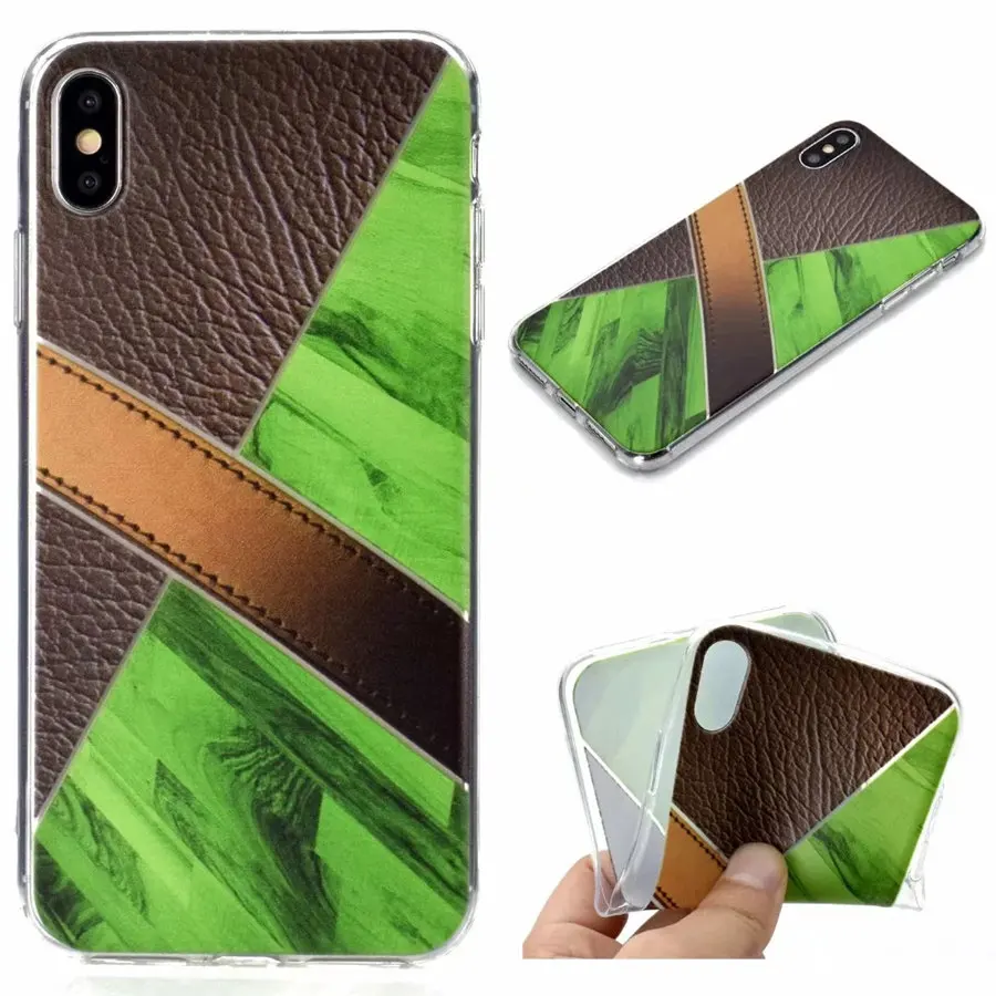 Yisailing Marbling Splicing style case for iphone 7 7plus soft Mobile phone Back cover 5 6S 8 plus X XS MAX KLA480 |