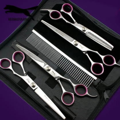 7 дюймов ножницы из нержавеющей стали для груминга собак 5 шт. в комплекте