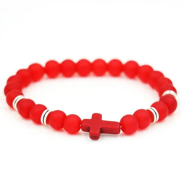 BPPCCR матовый вулканический камень бисер браслет для мужчин мужской женский