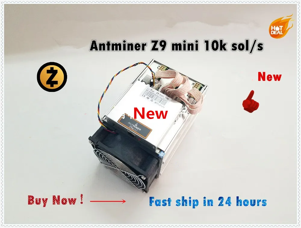 

Used ZCASH Miner Antminer Z9 Mini 10k Sol/s 300W Asic Equihash Miner Mining ZEN ZEC,Low Power Cost,High Profit