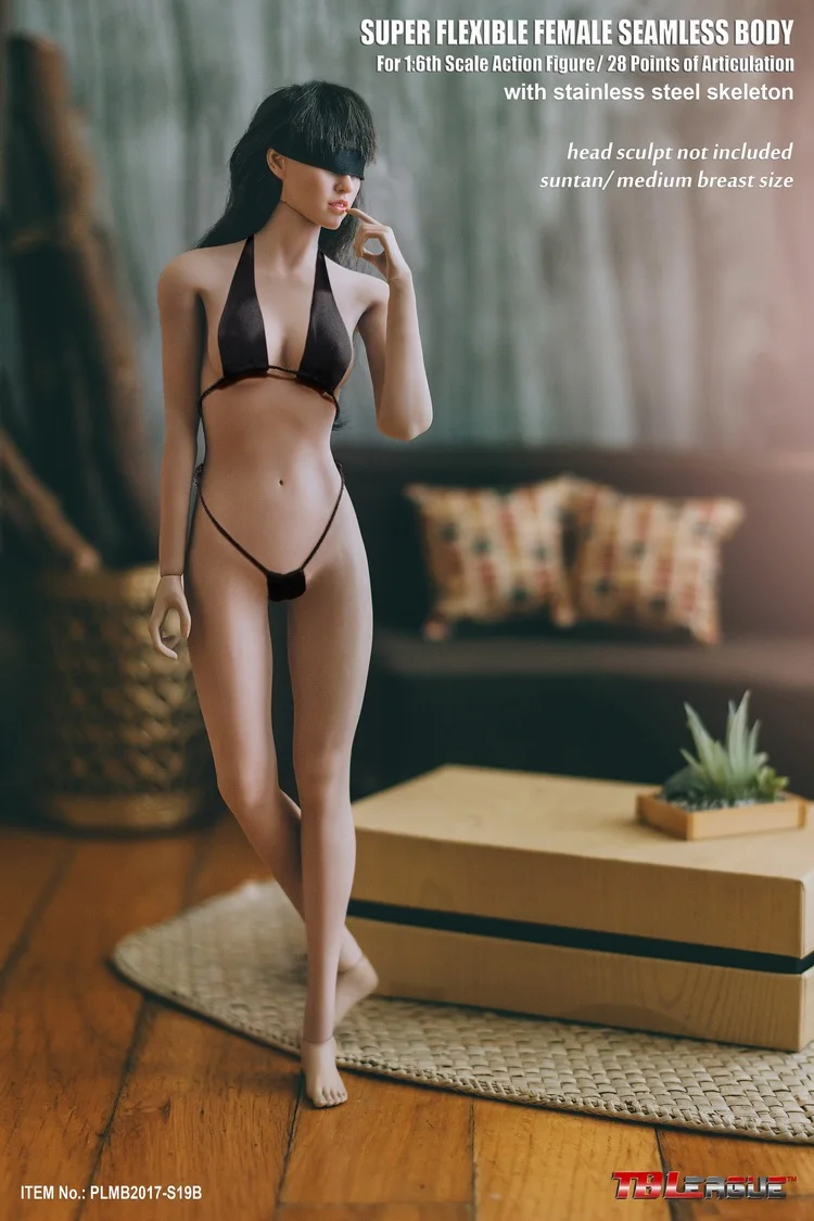 Женская фигурка тела TBLeague 1/6 бесшовная бледной солнцезащитной кожи коллекция