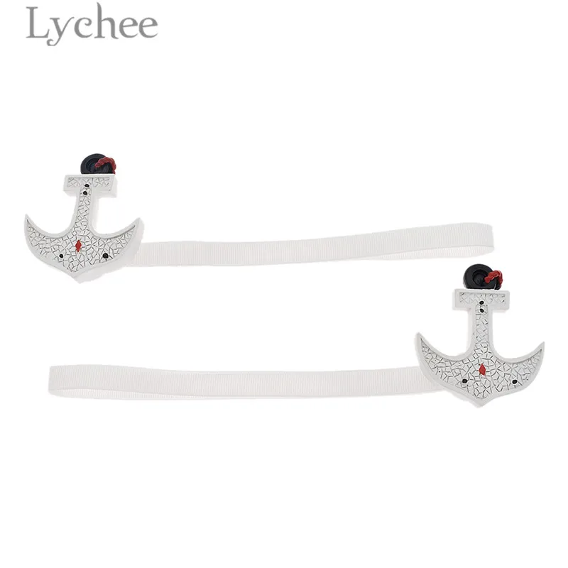 Lychee 1 пара Якорь Руль Маяк дизайн занавески s подхваты магнитные занавески Holdbacks аксессуары для дома - Цвет: 3