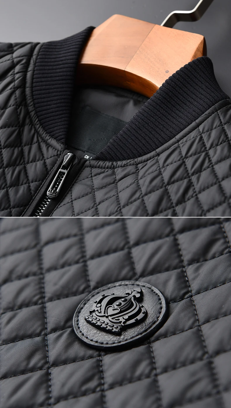 Minglu протектор парка для мужчин Высокое качество Стенд воротник Slim Fit Зимняя