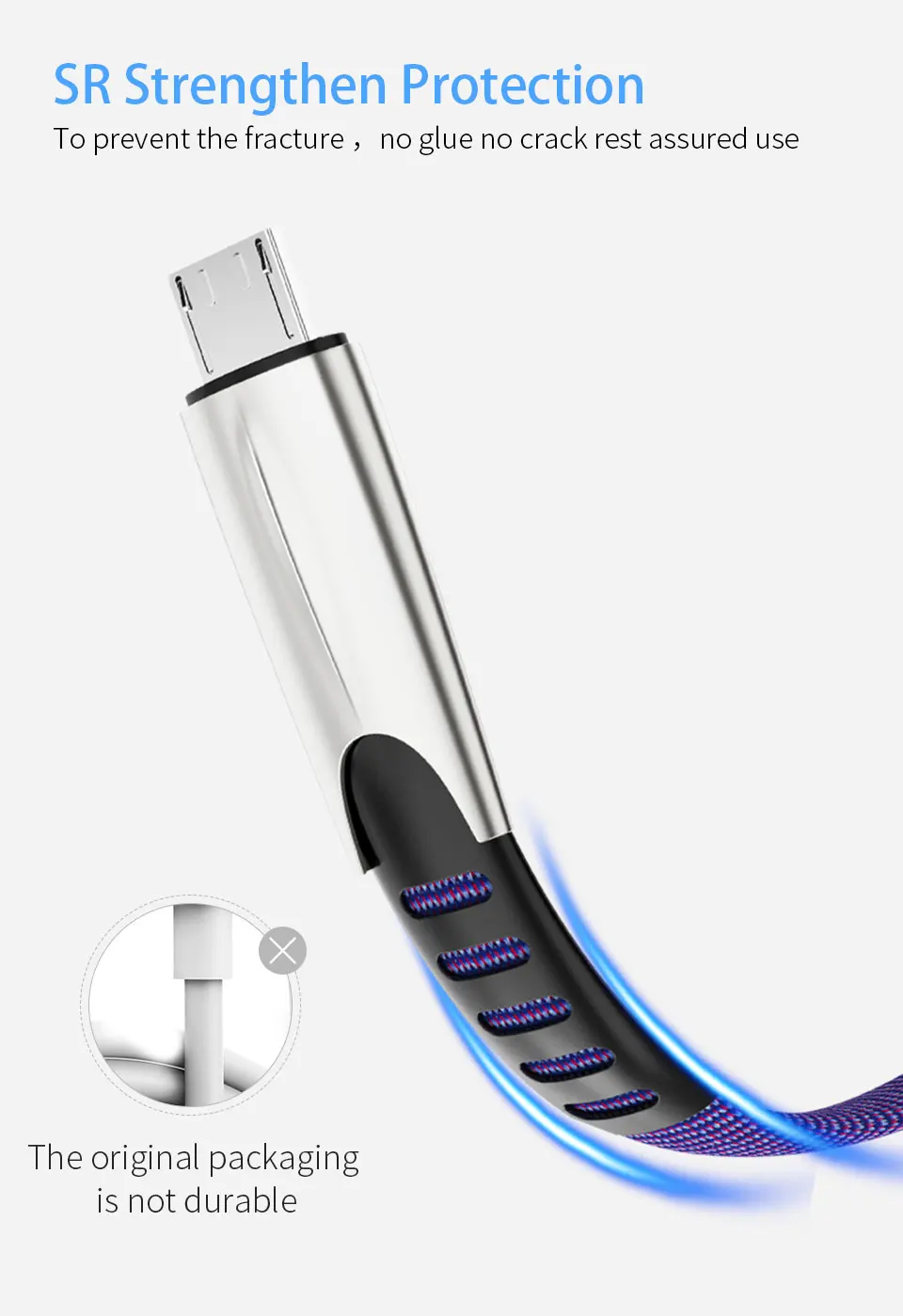 Coolreall 2.4A Micro USB кабель для быстрой зарядки USB кабель для передачи данных нейлоновый шнур синхронизации для samsung huawei Xiaomi LG Andriod Micro usb кабели