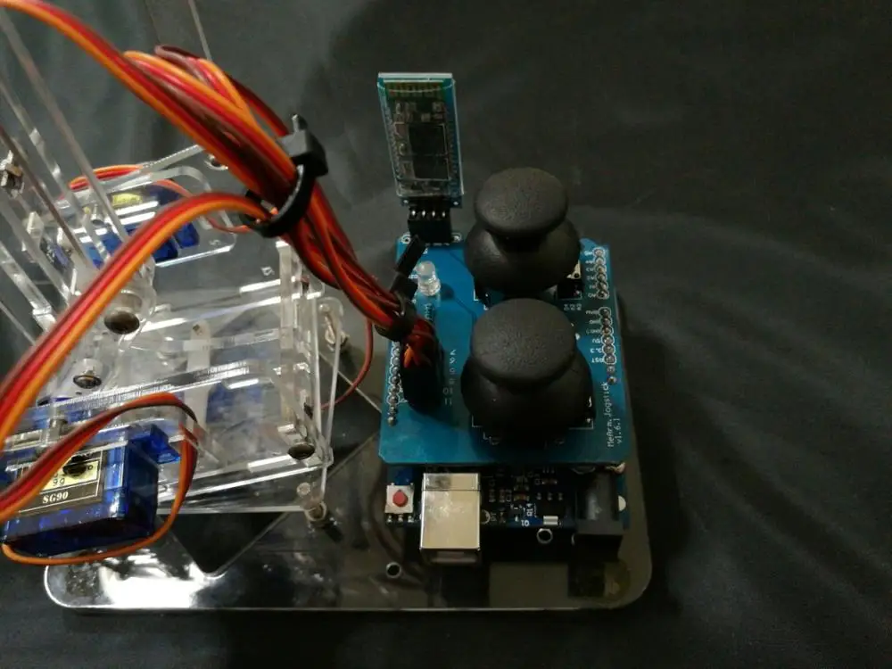 DIY mearm акриловый рокер Bluetooth Полный комплект MeArm джойстик роскошный