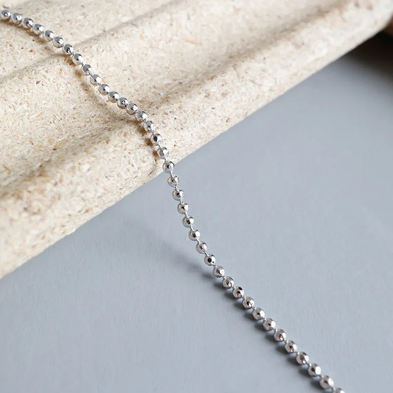 Тонкий браслет на ногу из серебра 1 4 мм с круглым шариком удачу|Анклеты| |