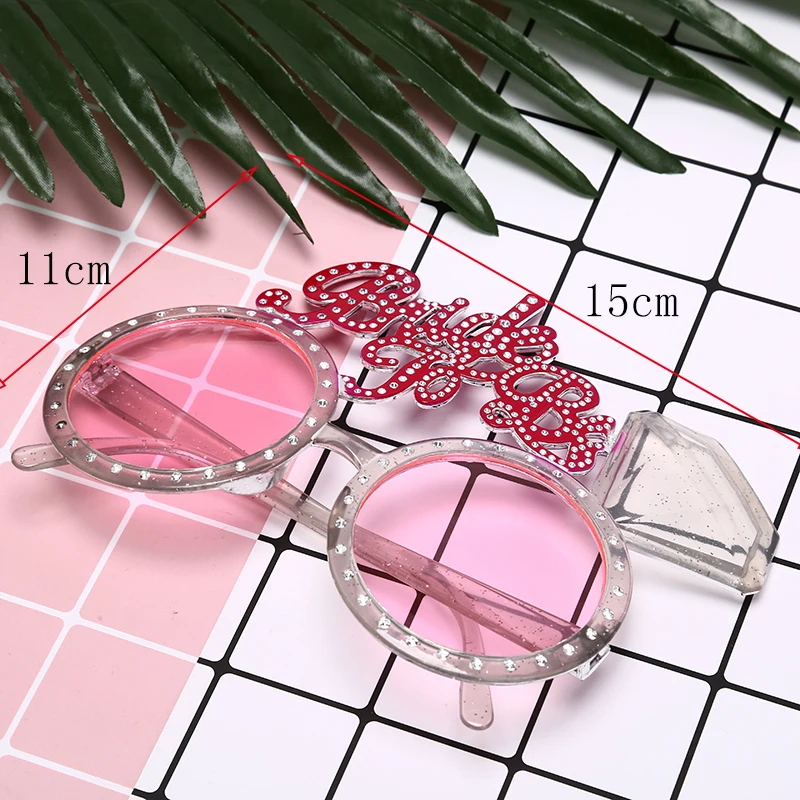 Новинка очки для девичвечерние розовые алмазные невесты и быть солнцезащитными