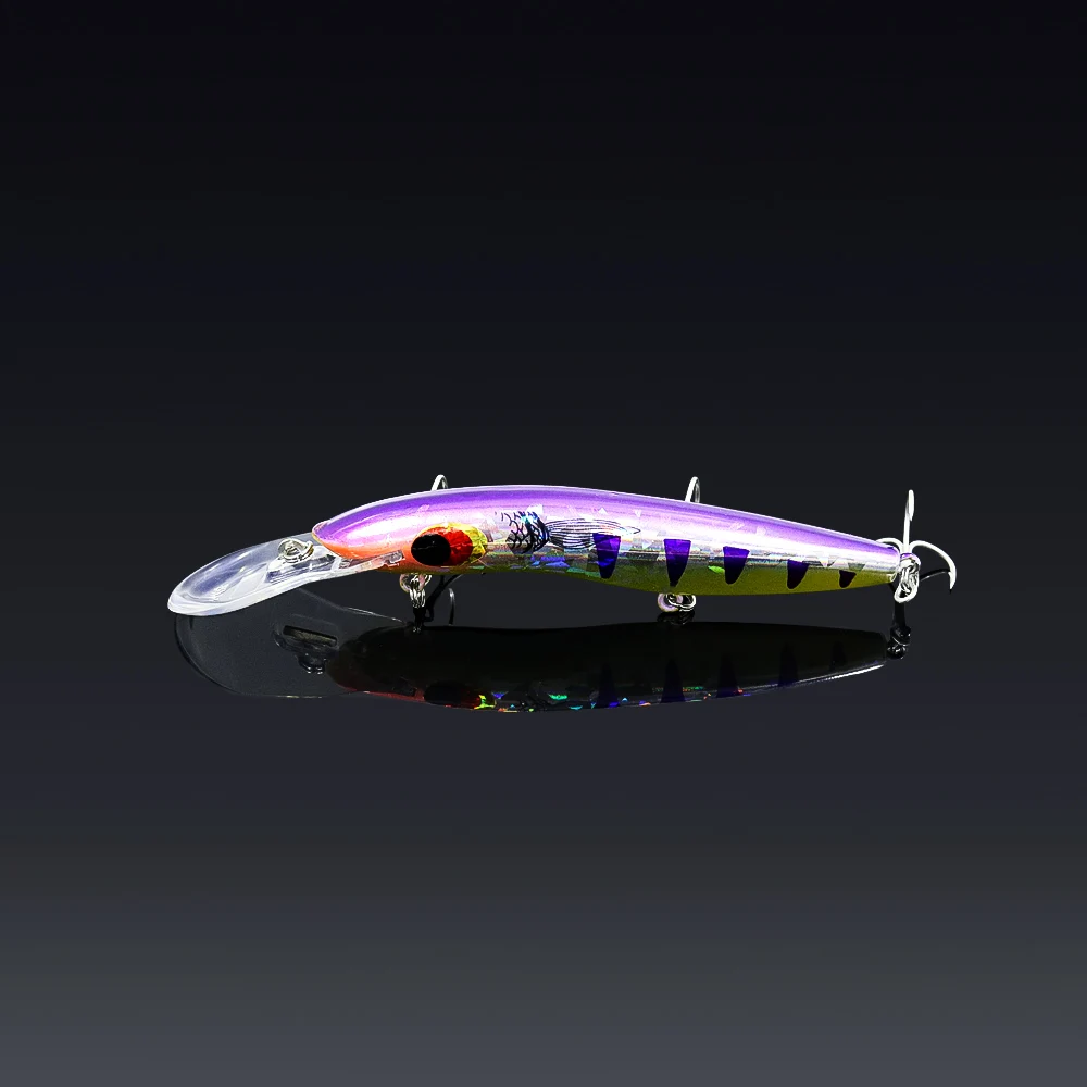 TUYA 16 см 24,4 г воблеры Minnow жесткая приманка для рыбалки искусственная приманка большой воблер Троллинг лодка Морская Рыбалка бас Щука приманка - Цвет: YH-54-4