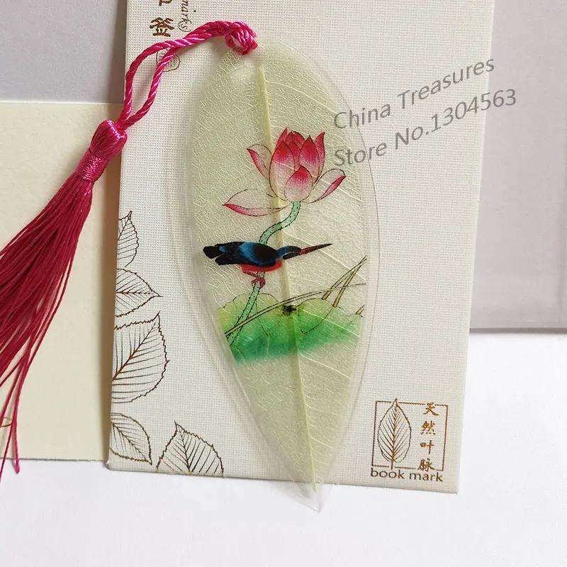 1 шт. маркеры для книг в виде настоящих листьев подарочные учителя китайском